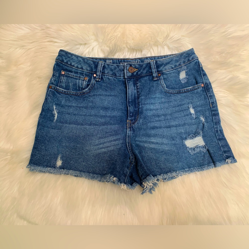 High Rise Jean Shorts - Picture 8 of 8